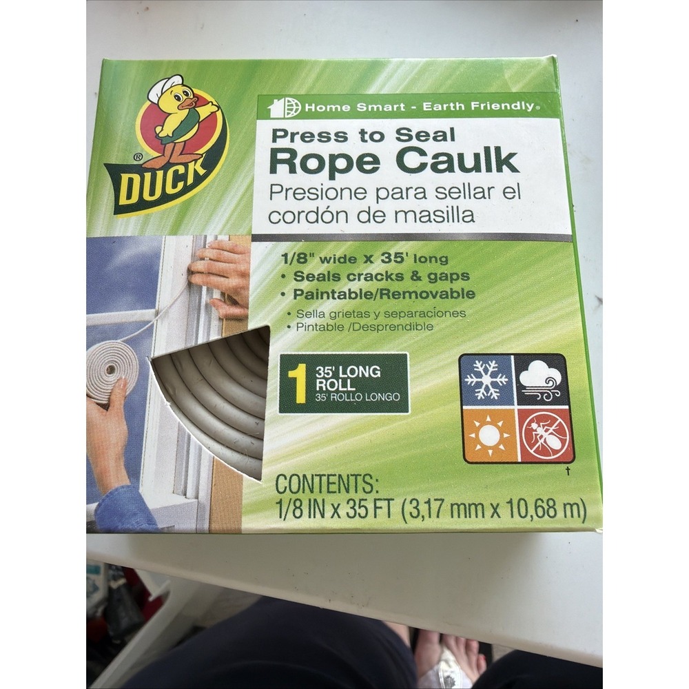 Duck Brand Rope Caulk: 1/8 in. x 35 ft. (white)